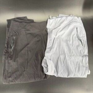Bundle Athleta Joggers Pants Pull-On Zip Pockets Stretch Lightweight Women's Siz